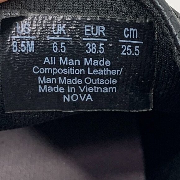 Dr Scholl's Nova Low Top Slip On Sneakers In Black Faux Leather Blend Sz 8.5 IOB - Picture 9 of 12